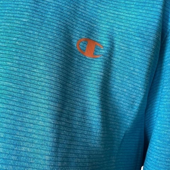 SIZE medium woman's v-neck ocean blue Vapor performance top by Champion – - Picture 5 of 6